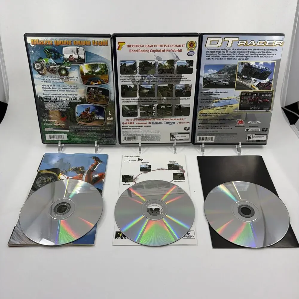 PS2 Racing Game Lot of 3 Suzuki Superbikes DT Racer ATV Offroad Fury 2 CIB
